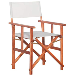 Festnight Silla de Director Diseño de Icónico Madera Maciza de Acacia 55 x 56 x 88 cm en oferta