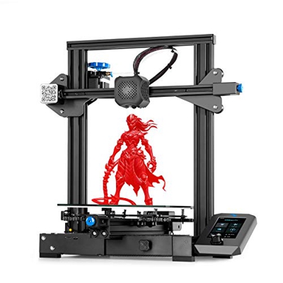 Creality Ender-3 V2 Impresora 3D, FDM Impresora 3D Tamaño de Impresión 220 x 220 x 250 mm Con 32 Bit Silent Motherboard, Fuente de Alimentación Meanwe