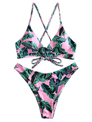 ZAFUL Bikini de corte alto para mujer. Multi-a M características