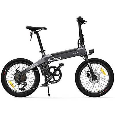 HIMO C20 Bicicleta eléctrica para Adultos, Bicicletas E 10Ah 250W 20 Pulgadas con Shimano 6 velocidades 3 Modos de conducción Velocidad máxima 25 km/h