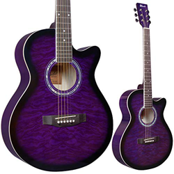 Lindo - Guitarra acústica y accesorios estándar (amatista, color morado, incluye bolsa, afinador, DVD, correa, púa, juego de cuerdas) precio