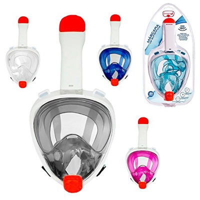 Tienda Eurasia - Máscara Facial de Buceo (Snorkel), Anti-Fugas y Anti-vaho, para Adultos y jóvenes