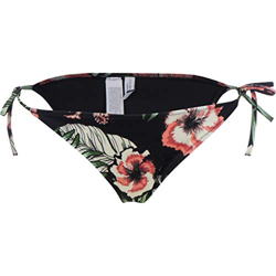 Calvin Klein Cheeky String Side Tie-pr Braguita de Bikini, Negro (Tropical Print Black 00T), (Talla del Fabricante: X-Small) para Mujer en oferta