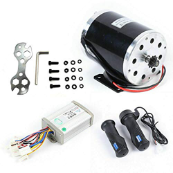 Motor de cepillo eléctrico DC 36 V, motor de 800 W, controlador de motor, mango de gas, motor eléctrico sin escobillas con regulador y control de velo características