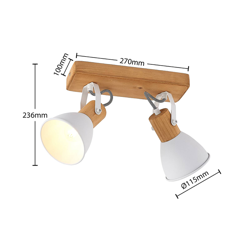 Lindby Merela plafón de 2 luces en oferta