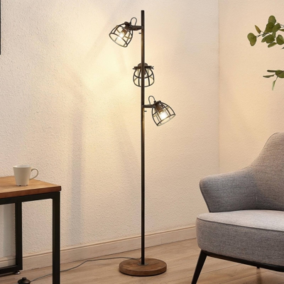 Lindby Rutger lámpara de pie 3 luces