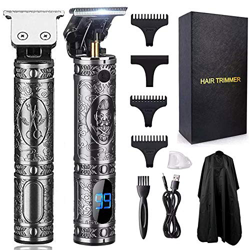 Maquina Cortar Pelo Profesional, Cortapelos Hombre Corte Pelo Pantalla LCD Inalámbrico Recortadora Eléctrica, Carga USB Batería 1500mAh Maquina Cortap precio