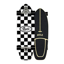 WRISCG Surfskate Carving Skateboard Carver Pumpping (Puente de Estructura de Resorte más Flexible), Rodamientos de Bolas ABEC-11, 78×24cm Arce Tablero precio