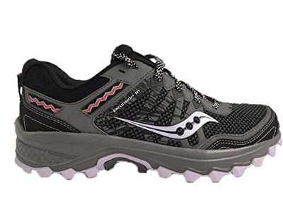 Saucony Women's Grid Excursion TR12 Sneaker, Black/Purple, 7.5 M US