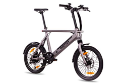 Chrisson 20ERTOSSILVER Bicicleta Electrica de 20" Plateada, Unisex-Adult, Normal en oferta