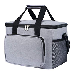 Bolsa isotérmica de 15 L para picnic, bolsa de almuerzo con soporte para botellas, bolsa de picnic de tela Oxford para senderismo, picnic, al aire lib características