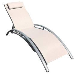 Garden House Garage 91 Tumbona Plegable Ajustable 5 Posiciones Textil Beige GH91 precio