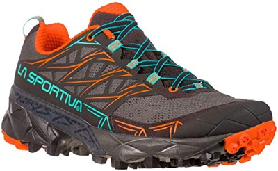 LA SPORTIVA Akyra Woman, Zapatillas de Mountain Running Mujer, Clay/Celery, 41 EU