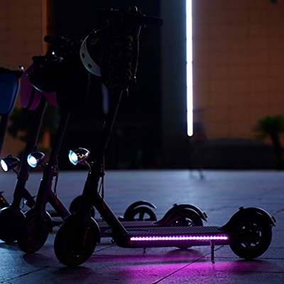 LTXDJ Tira de luz para Scooter eléctrico, luz de Tira LED de Advertencia de Scooter Plegable, luz Decorativa de Seguridad para Ciclismo Impermeable pa