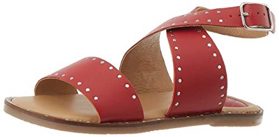 Kickers Kiclana, Sandalias con Correa de Tobillo para Mujer, Rojo (Rouge 4), 39 EU