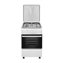 EAS Electric EFG556W Cocina de Gas 4 Zonas + Horno Blanca en oferta