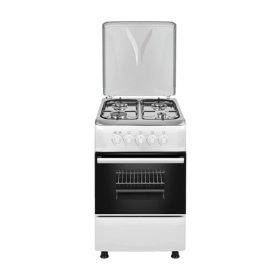 EAS Electric EFG556W Cocina de Gas 4 Zonas + Horno Blanca