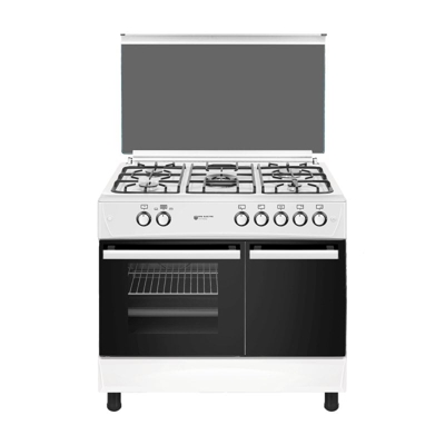 EAS Electric EFG9B60W Cocina de Gas 5 Zonas + Horno Blanca
