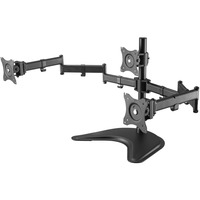 DA-90402 soporte para monitor 68,6 cm (27") Tornillos Negro, Soporte de monitor