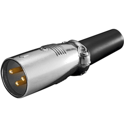 Goobay Conector XLR 3 Pines Macho Gris precio