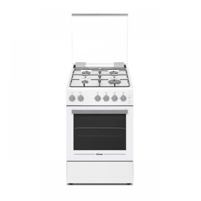 Candy CCGG512SW/E Cocina de Gas 4 Zonas + Horno Blanca