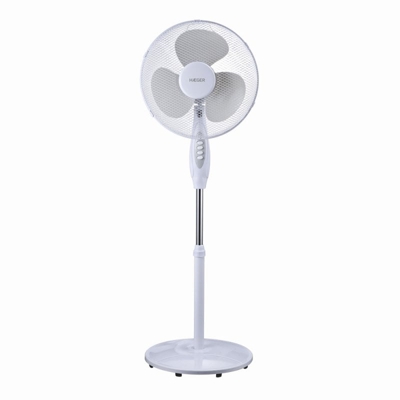 Haeger Round Wind Ventilador de Pie 45W Blanco