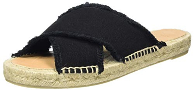 Castañer PALMERA/001, Sandalias Planas para Mujer, Negro, 39 EU