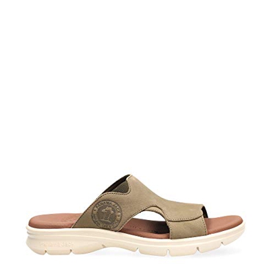 PANAMA JACK Sandalias de Hombre Robin Basics C5 Nobuck Kaki/Khaki 43 EU