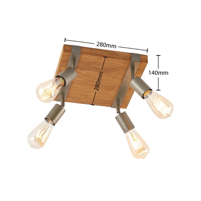 Lindby Quitana foco de techo 4 luces