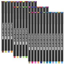 GOLDGE 36pz Rotuladores de Punta Fina para Planificador de Diario, Marcadores de punta Fina para Taking Adult Coloring Books Pintura Dibujo 0.4 mm Plu características