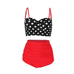 Bikini Mujer Push Up 2019 Bikinis de Cintura Alta Sexy Traje de Baño de Dos Piezas Retro de Playa Bohemia Acolchado Bañador vikinis brasileño Conjunto precio