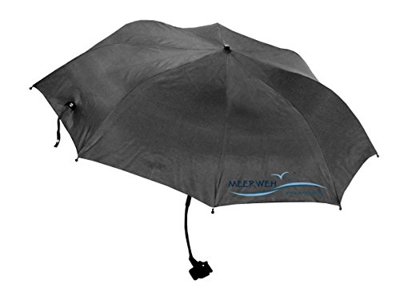 Sombrilla Merrweh con clip, color antracita