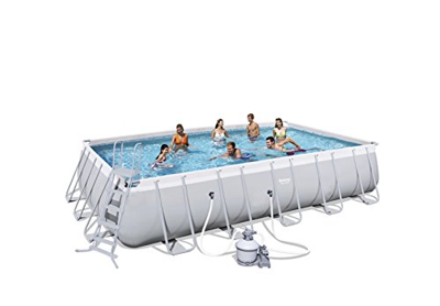 Bestway Best Way - Piscina Power Steel 671 x 366 x 132 cm + depuradora de Arena
