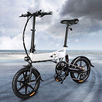 INOVIX eléctrica Plegable Bicicleta de montaña para Exteriores, 3 Modos, Neumáticos de 20" con batería de Iones de Litio de 36 V / 11,6 AH, Cambio Pro