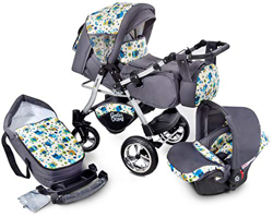 Urbano Cochecito de Bebe 3in1 Combi Carrito SILLA de COCHE by GaGaDumi (U1-Owls) en oferta
