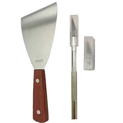 Furiga Herramienta de eliminación de impresora 3D Espátula Raspador Limpieza Cama Caliente Prusa i3 Piezas Accesorios para Ender 3 pro CR10S Modelo He