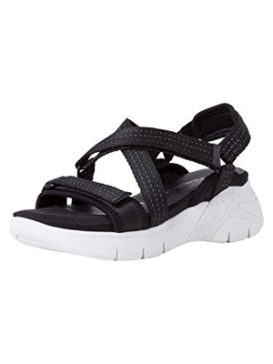 Tamaris 1-1-28709-34, Sandalias con cuña Mujer, Negro, 38 EU