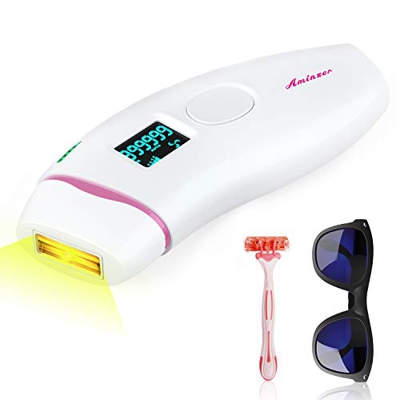 IPL Depiladora de Luz Pulsada, 999,900 Flashes Láser de Depilación Permanente para Cuerpo y Cara Dispositivo Láser Profesional sin Dolor para el Hogar