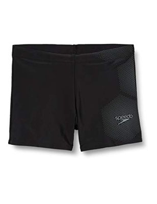 Speedo Inserto Técnico Pantalón De Baño (Aquashort), Hombre, Negro/Ardesia, 13-14
