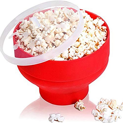 Popper de palomitas de maíz para microondas original, tazón para hacer palomitas de maíz para microondas y aire caliente plegable, máquina para hacer 