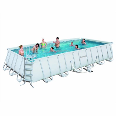 Bestway 56231US marco Rectangular piscina conjunto, 731,52 cm por 365,76 cm por 132,08 cm