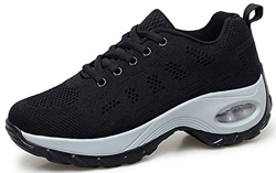2020 Zapatos cuña Mujer Zapatillas de Deportivas Plataforma Mocasines Primavera Verano Planas Ligero Tacon Sneakers Cómodos Zapatos para Mujer Negro G características