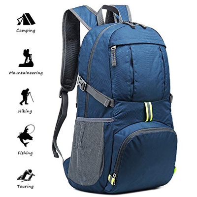 Netspower Mochila de Senderismo, Ligero Mochila de Viaje Plegable Mochila de Trekking Mochila Impermeable para Ciclismo Viajes Escalada Deporte al Air