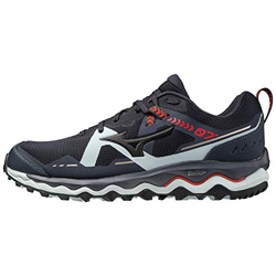 Mizuno Wave Mujin 7, Zapatillas para Carreras de montaa Hombre, Indiaink Blk Ignitionred, 47 EU precio