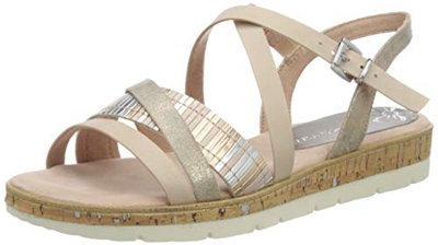 Marco Tozzi 2-2-28406-24, Sandalia con Pulsera para Mujer, Rosa (Rose Comb 596), 38 EU