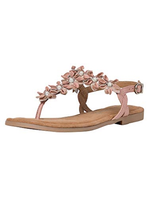 Marco Tozzi 2-2-28148-24, Sandalia con Pulsera Mujer, Rosa (Rose Comb 596), 37 EU