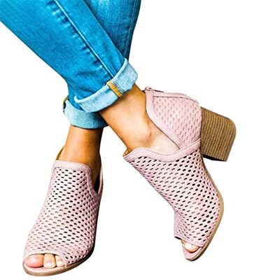 Memefood-Zapato Mujer Sandalias de moda multicolor multicolor Un tamaño Multicolor 6 para Mujeres Pink 5