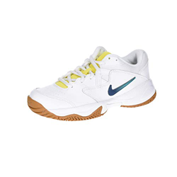 Nike Court Lite 2, Running Shoe Mujer, White/Valerian Blue-Oracle Aqua, 38 EU precio