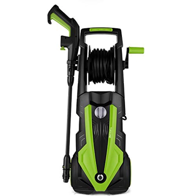 TOPZONE Eléctrica Limpiadoras a Presión 1900 W, Hidrolimpiadora Máx.150Bar Lavadora, 450L/H, Portátil de Alta Presión, Máquina Limpiadora Para Automóv