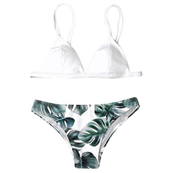 ZODOF Ropa de Baño Bikini Mujer De Cuello Profundo con Estampado Traje de Baño 2019 Verano Sexy en oferta